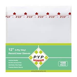 33RPM Rice Paper Anti Static LP Inner Sleeves 3 Ply Style Vinyl Record ...