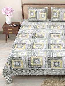 CLOTHOLOGY Cotton King Flat 240 TC Jaipuri Prints Bedsheet - Buy ...