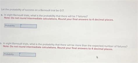 Image result for Bernoulli Trials Probability Questions