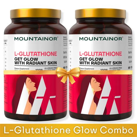Buy MOUNTAINOR L-Glutathione Capsules For Skin - Pack Of 2 Online