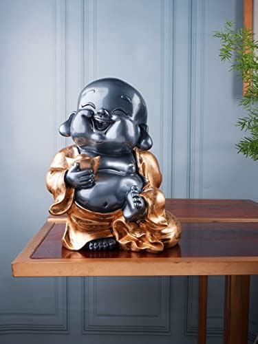 Buy Karigaari Laughing Baby Buddha Resine Showpiece I Best Home Décor ...