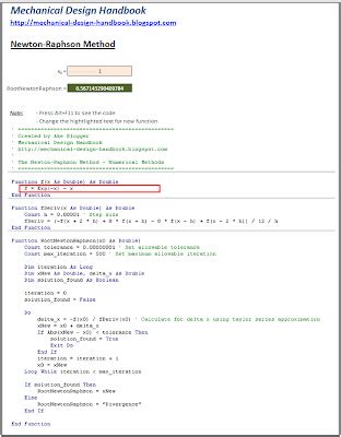 Image result for Newton-Raphson Method Excel