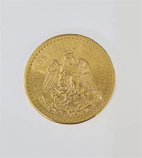 22k Centenario Copy in Solid Yellow Gold 50 Pesos 1947 Mexico/Mexican – GDJ
