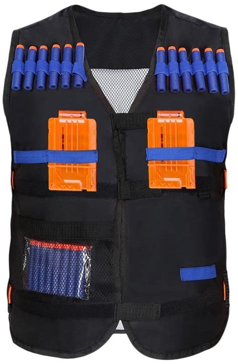 Buy Yosoo Kids Elite Tactical Vest with 20 Pcs Soft Foam Darts for Nerf ...