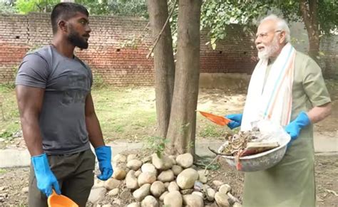 PM Modi joined by fitness influencer Ankit Baiyanpuriya in cleanliness ...