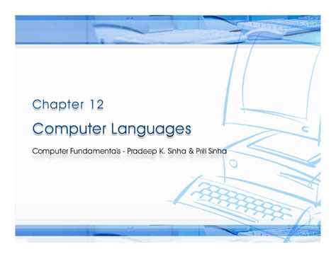 Chapter 12-CL - Easy notes - Ref Page Chapt er 12: Com put er Languages ...