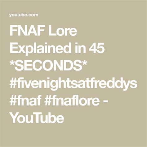 Image result for FNaF Lore Explained