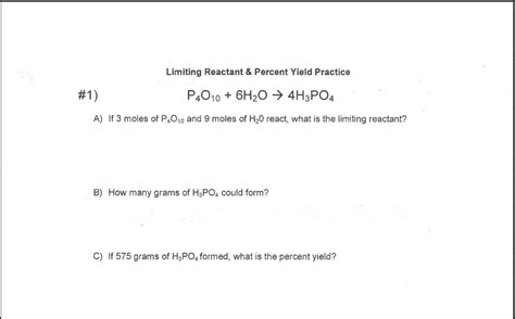 Calculating Limiting Reactant Problems 的图像结果