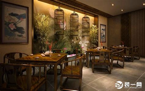 【饰空设计】河南中式茶馆设计-装修设计效果图-设计师作品-设计本