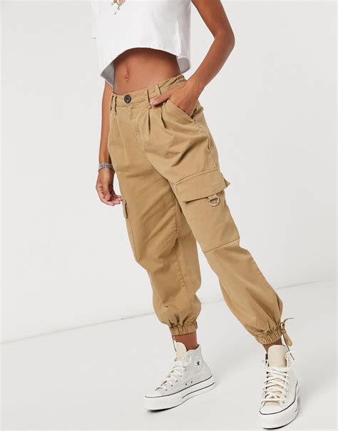 Bershka Utility Cargo Pants In Natural Lyst | atelier-yuwa.ciao.jp