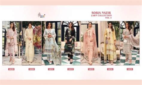 Shree Sobia Nazir Lawn Collection 3 Pakistani Salwar Kameez :textileexport