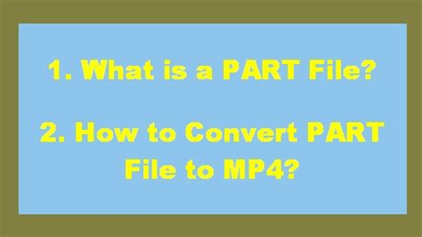 Image result for Open Part File Tutorial