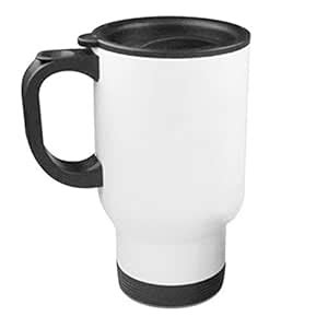 Stainless Travel Mug,White For Sublimation Dye Heat Transfer : Amazon ...