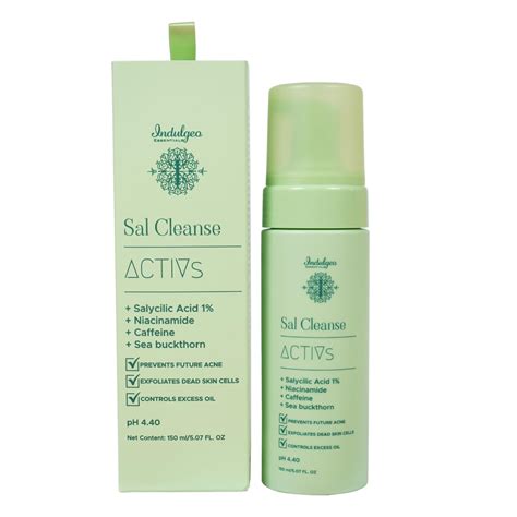 Indulgeo Essentials Salicylic Acid Foaming Face Wash for Remove Excess ...