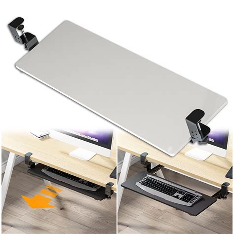 V3vogue Home Office Keyboard Tray Without Punching Slide Rail Keyboard ...