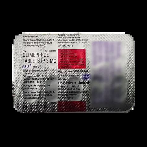 GP 3MG TABLET 10'S Price, Uses, Side Effects & Substitutes | Medkart
