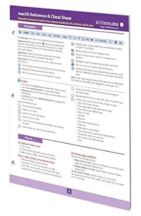 Amazon.in: Buy macOS Reference & Cheat Sheet: The unofficial cheat ...