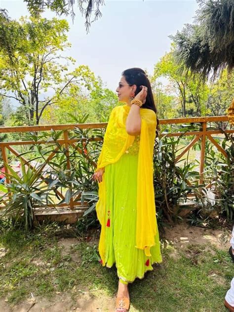 Yellow Green Mirror Work Anarkali Suit Set For Women Online