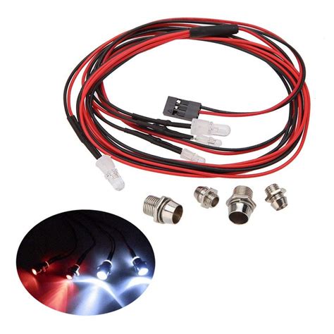 Buy RC Truck Car Led Light Kit,WONFAST LED RC Car 4Led Lamp Set 2 White ...