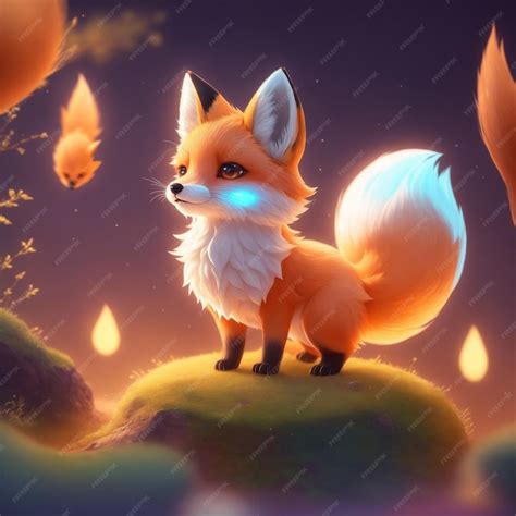 Very detailed cute fox generate ai | Premium AI-generated image