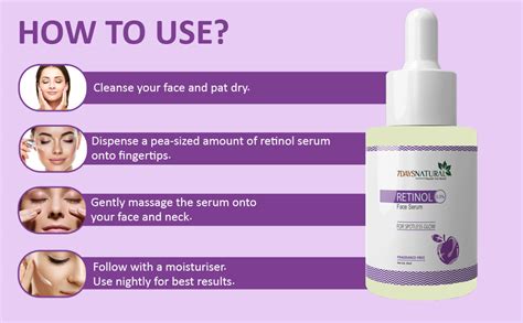 7DAYSNATURAL Natural 0.3% Retinol Face Serum | Night Serum with ...