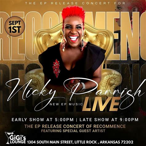 Nicky Parrish EP “Recommence” Release Concert- 5:00 PM show & 9:00 PM ...