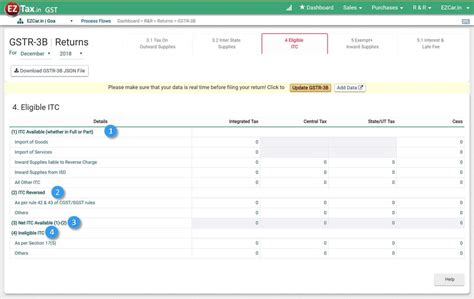 How to Generate GSTR-3B JSON file For GSTN? | EZTax.in GST Help Center