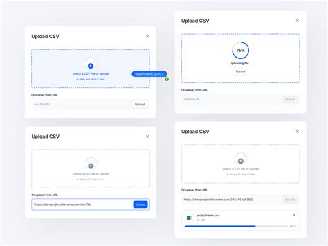 Image result for Upload CSV File UI Design
