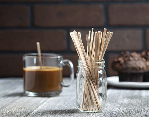 Prestee Wooden Coffee Stirrer, 1000 Disposable Coffee Stir Sticks, 5.5 ...