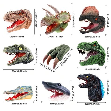 Dinosaur Clutch Gloves, Soft Rubber Triangle Tyrannosaurus Rex Children ...