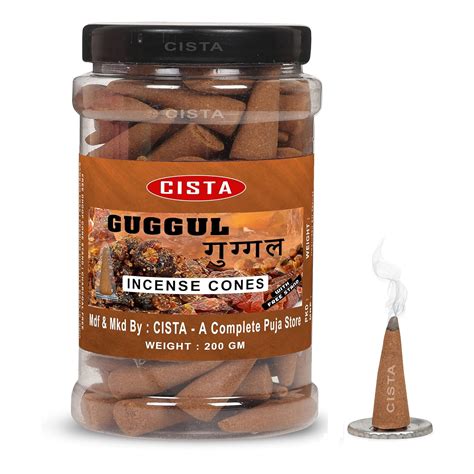 Cista Incense Dhoop Cones for Pooja, Guggul (200 Gram) | Gugul Dhoop ...