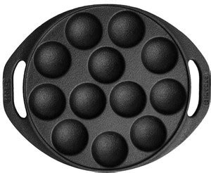 dynamic cookwares Nonstick Mini Paniyaram Pan 8 Inch/20.9 cm/12 Cavity ...