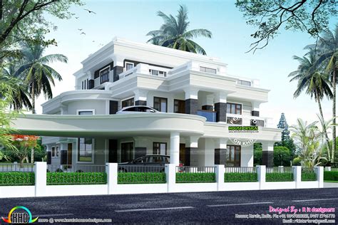 Modern with upper level car parking - Kerala Home Design and Floor ...