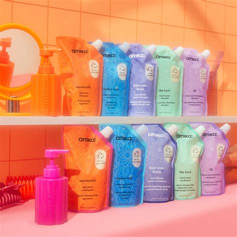 forever friend refillable shampoo bottle | amika