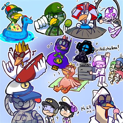 Image result for Chicken Invaders Character