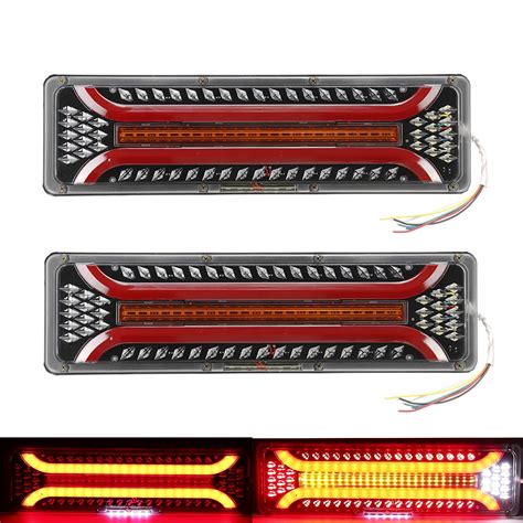 Buy PerfecTech 12V Truck Trailer Brake Turn Stop Tail Lights with Fog ...