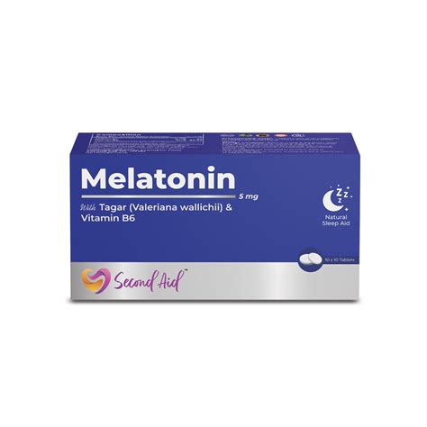 Melatonin 5 mg - With Tagar (Valeriana wallichii) & Vitamin B6 ...