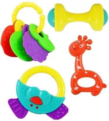 PRIMEFAIR Toddler Plastic Baby Rattle For New Born Babies, Baby Rattle ...