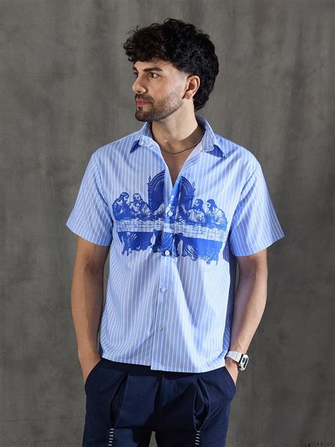 Khaki Embroidery Corduroy Cuban Shirt | Buy Men Cuban Shirts | Fugazee ...