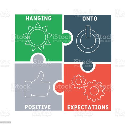 Hope Hanging Onto Positive Expectations Acronym Stock Illustration - Download Image Now ...