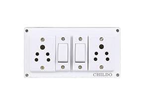 Buy Childo Extension Multi Outlet Plastic Electrical Switch Board with ...