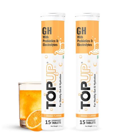 TOPUP GH for Gut Health & Hydration| Probiotics + Electrolytes ...