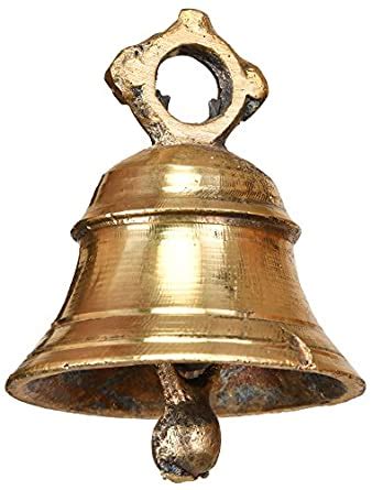 Exotic India Bell - Brass Statue Yellow : Amazon.in: Home & Kitchen