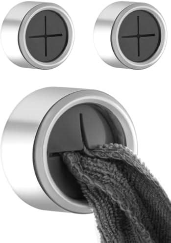 wolpin Mop Holder (Pack of 3 Pcs) Self Adhesive Hooks, Broom Holder ...