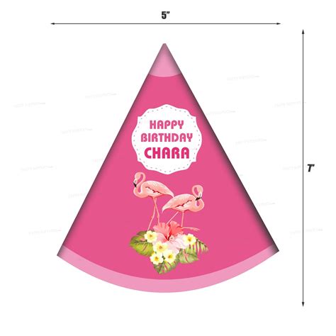 Flamingo Theme Classic Hat | Personalized Birthday Party Supplies ...