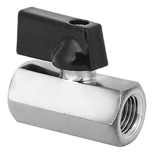 Pneumatic Ball Valve, G1/4in 2pcs Brass Straight-Through Shut Off Water ...