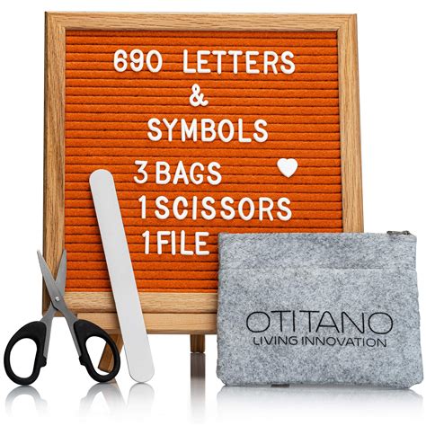 Buy Felt Letter Board 10x10 Inch with Letters – 630 Changeable Felt ...