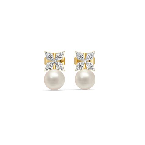 Winter Pearls - Lab Diamond Stud Earrings – Lukson