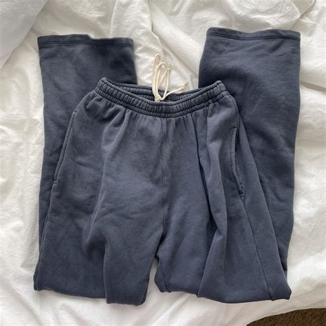 brandy melville blue anastasia sweatpants - Depop