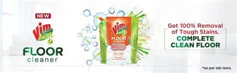 Vim Floor Cleaner: 1.8L |Refreshing Lemongrass with Salt|100% Removal ...